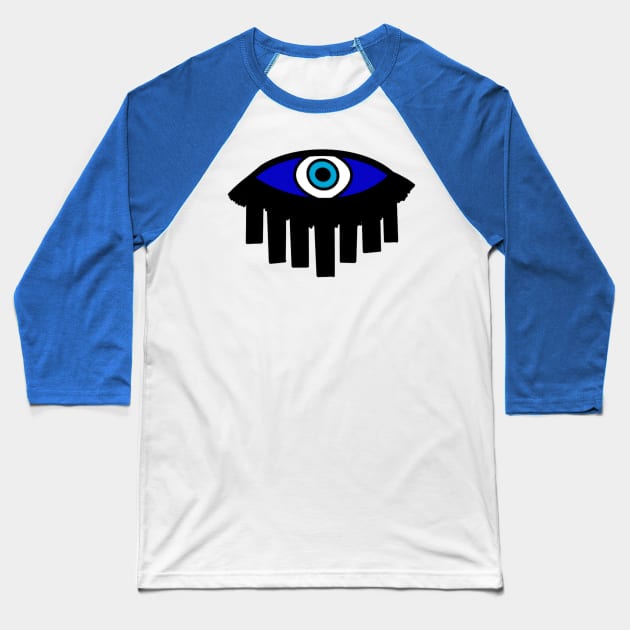 Nazar Turkish Evil Eye Baseball T-Shirt by livania